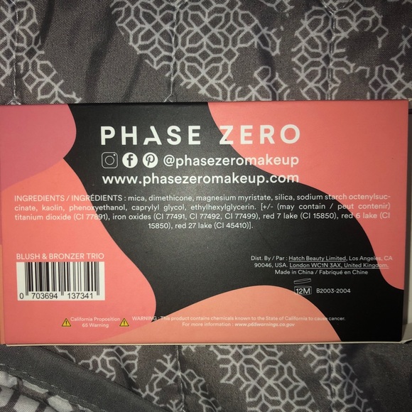 phase zero blush and bronzer trio face palette - Picture 3 of 3